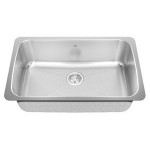 Kindred KSS5UA Single bowl undermount sink 18 gauge crease bowl bottom