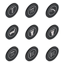 GROHE 14077 Smartcontrol Icon Caps-Set Of 9