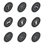 GROHE 14077 Smartcontrol Icon Caps-Set Of 9