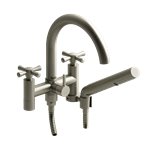 Riobel Edge ED06 6 tub filler with hand shower