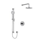 Riobel Edge KIT323EDTM Type TP thermostaticpressure balance 0.5 coaxial 2-way system with hand shower and shower head