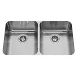 Kindred QDUA1933 Double bowl undermount 20 gauge