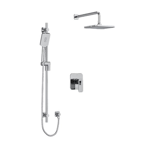 Riobel Equinox KIT323EQ Type TP thermostaticpressure balance 0.5 coaxial 2-way system with hand shower and shower head