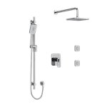 Riobel Equinox KIT3545EQ Type TP thermostaticpressure balance 0.5 coaxial 3-way system with hand shower rail shower head and spo