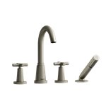 Riobel Pallace PA12 4-piece deck-mount tub filler with hand shower