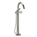 Riobel Pallace PA39 2-way Type T thermostatic coaxial floor-mount tub filler with hand shower