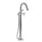 Riobel Pallace TPA39 2-way Type T thermostatic coaxial floor-mount tub filler with hand shower