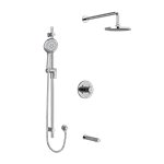 Riobel Pallace KIT1345PATM Type TP thermostaticpressure balance 0.5 coaxial 3-way system with hand shower rail shower head and s