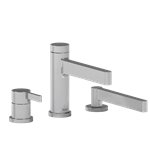 Riobel Paradox PX10 3-piece deck-mount tub filler with hand shower