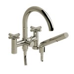 Riobel RIU Knurled RU06+KN 6" tub filler with hand shower