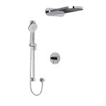 Riobel Riu KIT2745RUTM Type TP thermostaticpressure balance 0.5 coaxial 3-way system with hand shower rail and rain and cascade 