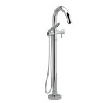 Riobel Sylla TSY39 2-way Type T thermostatic coaxial floor-mount tub filler with hand shower