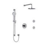 Riobel Sylla KIT3545SYTM Type TP thermostaticpressure balance 0.5 coaxial 3-way system with hand shower rail shower head and spo