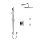 Riobel Zendo KIT3545ZOTQ Type TP thermostaticpressure balance 0.5 coaxial 3-way system with hand shower rail shower head and spo