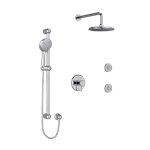 Riobel Georgian KIT3545GN Type TP thermostaticpressure balance 0.5 coaxial 3-way system with hand shower rail shower head and sp