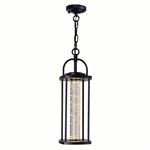 CWI Greenwood LED Outdoor Black Pendant