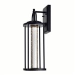 CWI Greenwood LED Outdoor Black Wall Lantern