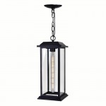 CWI Blackbridge 1 Light Outdoor Black Pendant