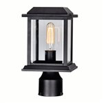 CWI Blackbridge 1 Light Outdoor Black Lantern Head