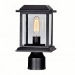 CWI Blackbridge 1 Light Outdoor Black Lantern Head
