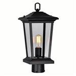 CWI Leawood 1 Light Black Outdoor Lantern Head