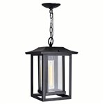 CWI Winfield 1 Light Black Outdoor Hanging Light