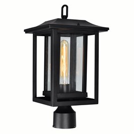 CWI Winfield 1 Light Black Outdoor Lantern Head