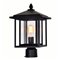 CWI Crawford 1 Light Black Outdoor Lantern Head