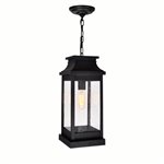 CWI Milford 1 Light Outdoor Black Pendant