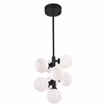 CWI Arya 8 Light Pendant With Black Finish