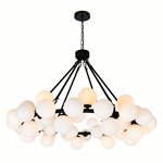 CWI Arya 45 Light Chandelier With Black Finish