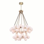 CWI Arya 70 Light Chandelier With Satin Gold Finish