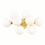 CWI Arya 8 Light Wall Sconce With Satin Gold Finish