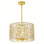 CWI Belinda 4 Light Chandelier With Champagne Finish