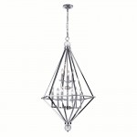CWI Calista 9 Light Chandelier With Chrome Finish