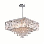 CWI Eternity 9 Light Chandelier With Chrome Finish