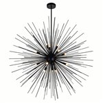 CWI Savannah 14 Light Chandelier With Black Finish