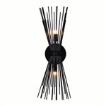 CWI Savannah 2 Light Wall Sconce With Black Finish