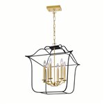 CWI Rosalina LED Chandelier With Matte Black Finish