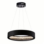 CWI Rosalina LED Chandelier With Matte Black Finish