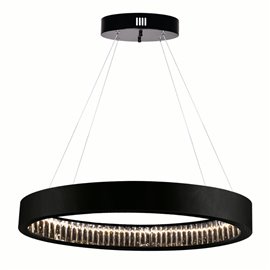 CWI Rosalina LED Chandelier With Matte Black Finish