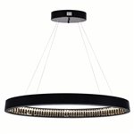 CWI Rosalina LED Chandelier With Matte Black Finish