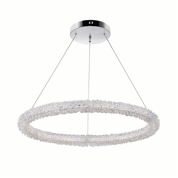 CWI Arielle LED Chandelier With Chrome Finish