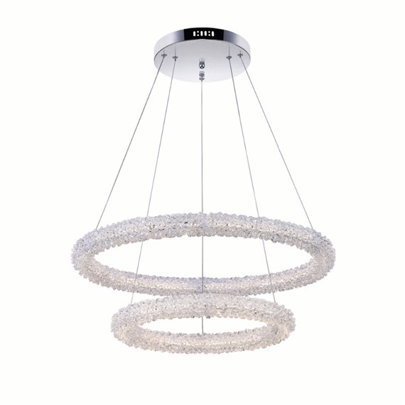 CWI Arielle LED Chandelier With Chrome Finish