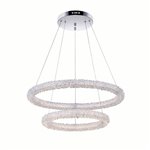 CWI Arielle LED Chandelier With Chrome Finish