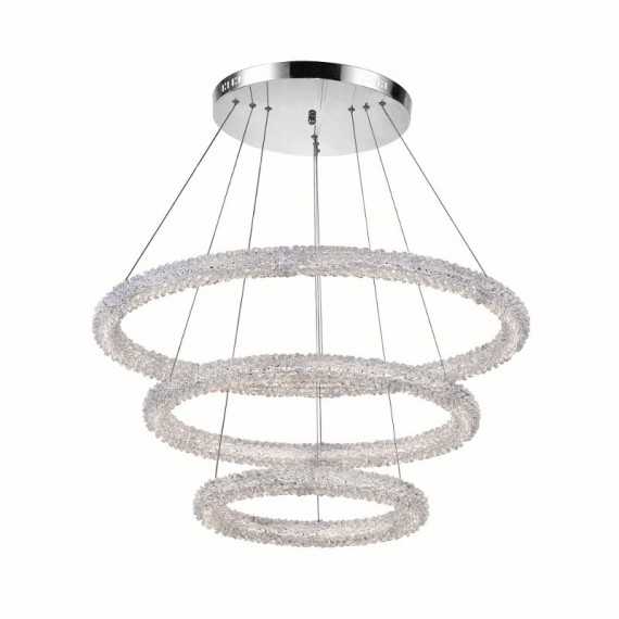 CWI Arielle LED Chandelier With Chrome Finish