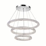 CWI Arielle LED Chandelier With Chrome Finish