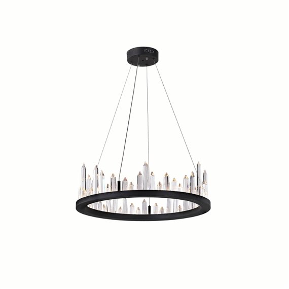 CWI Juliette LED Chandelier With Black Finish