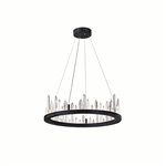 CWI Juliette LED Chandelier With Black Finish