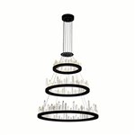 CWI Juliette LED Chandelier With Black Finish